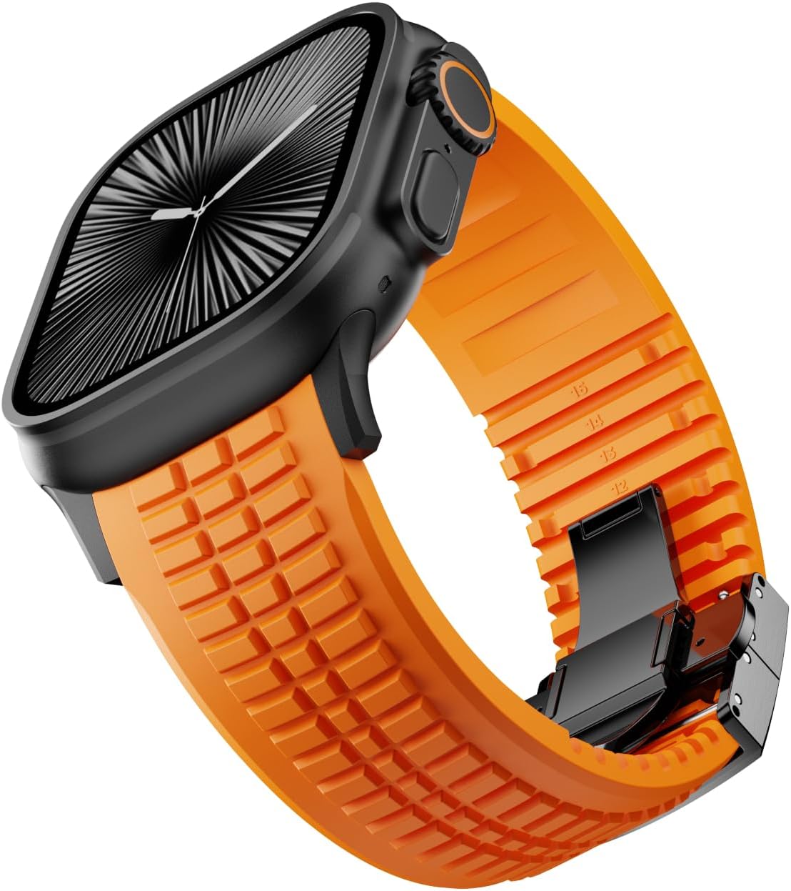 PowerGrip Horlogeband - moderne Robuuste Horlogeband – Perfecte Pasvorm voor iWatch 44–49mm