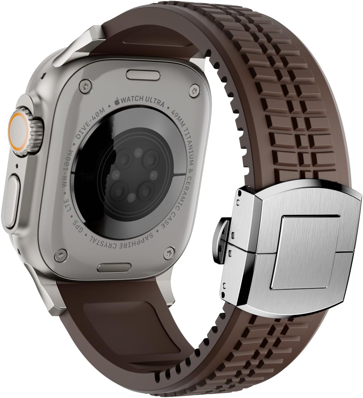 PowerGrip Horlogeband - moderne Robuuste Horlogeband – Perfecte Pasvorm voor iWatch 44–49mm