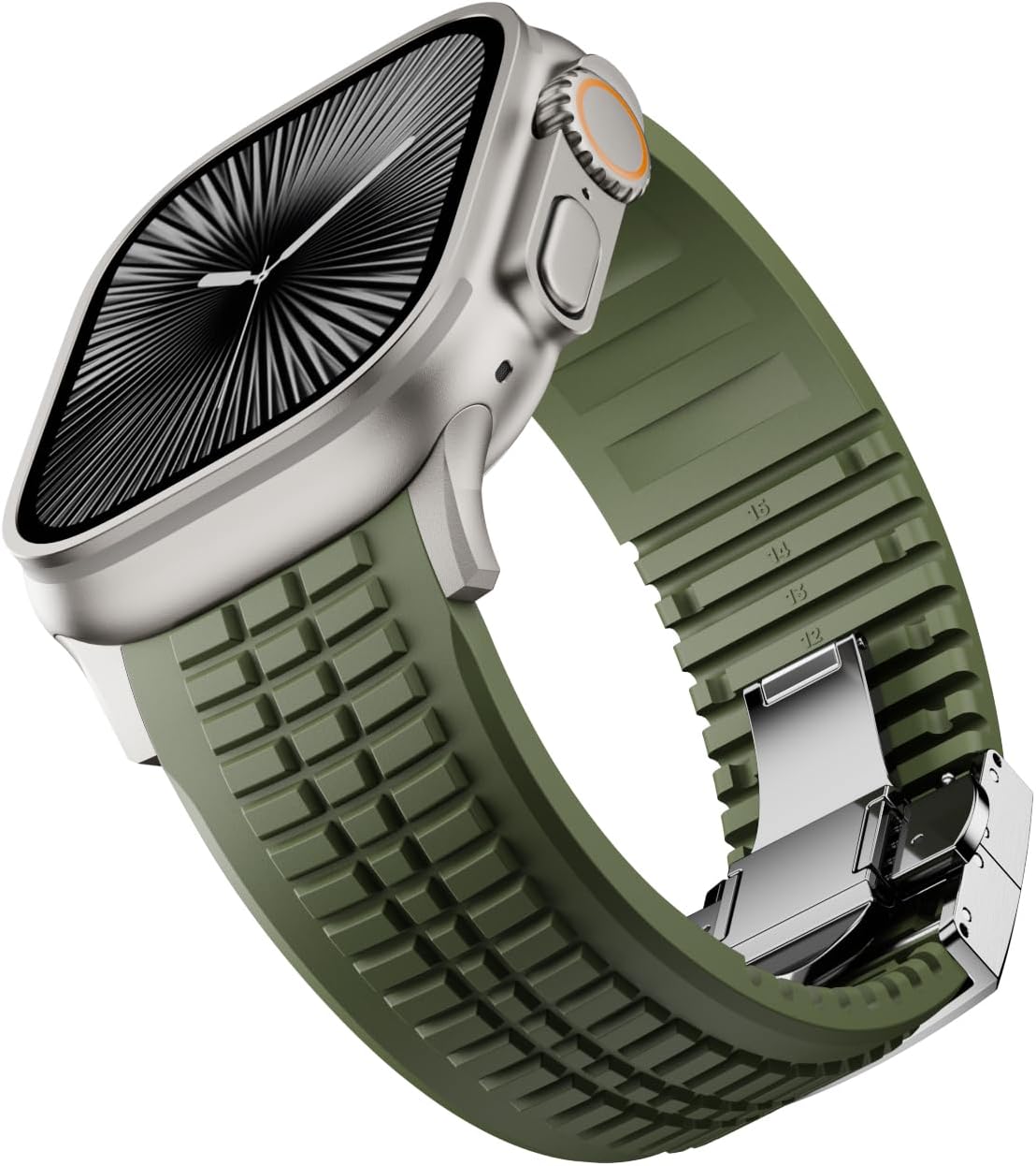 PowerGrip Horlogeband - moderne Robuuste Horlogeband – Perfecte Pasvorm voor iWatch 44–49mm