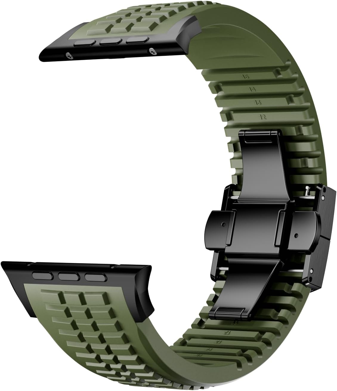 PowerGrip Horlogeband - moderne Robuuste Horlogeband – Perfecte Pasvorm voor iWatch 44–49mm