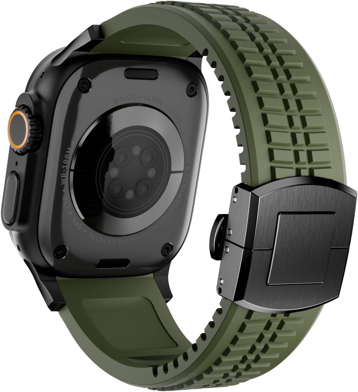 PowerGrip Horlogeband - moderne Robuuste Horlogeband – Perfecte Pasvorm voor iWatch 44–49mm