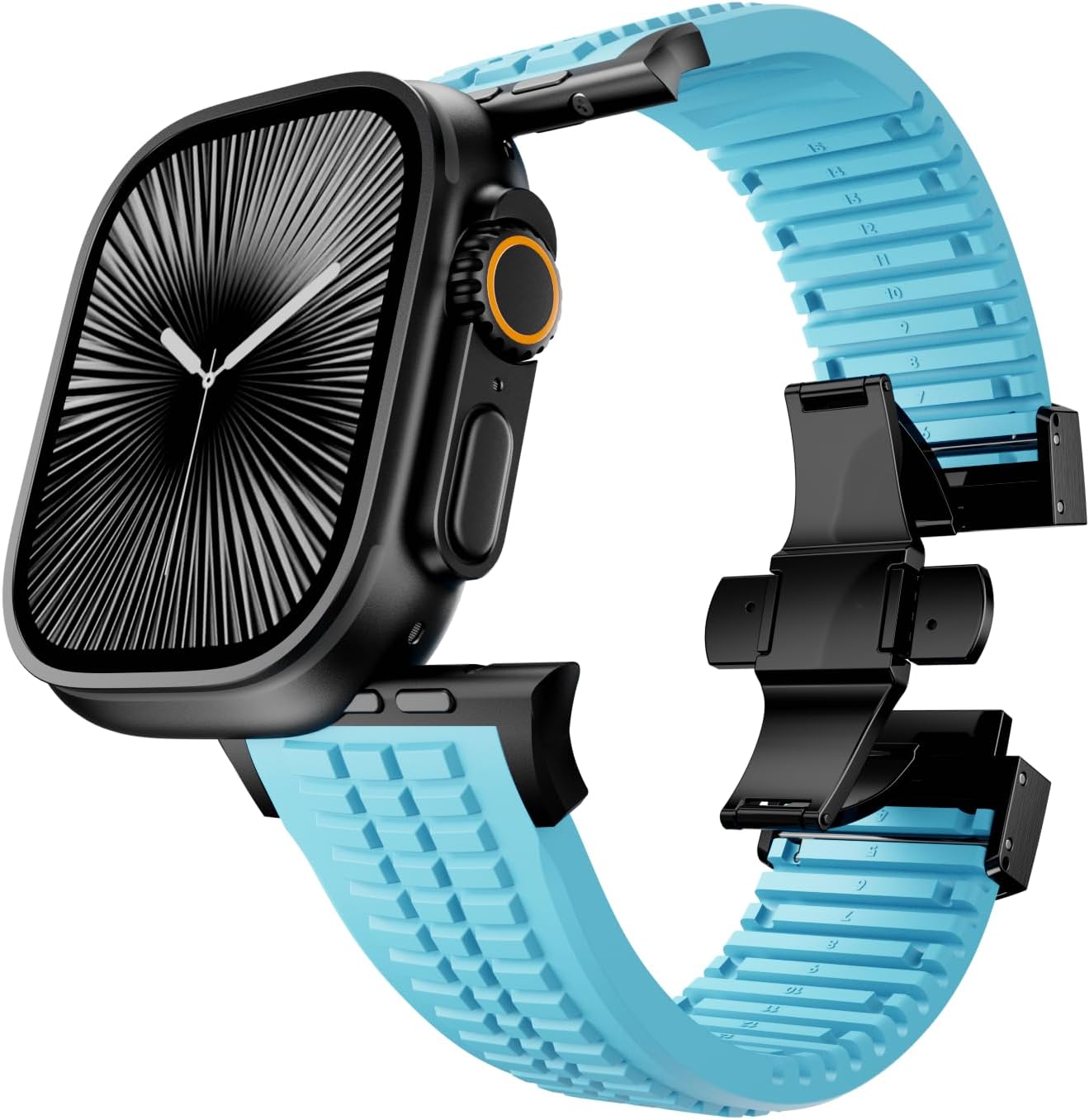 PowerGrip Horlogeband - moderne Robuuste Horlogeband – Perfecte Pasvorm voor iWatch 44–49mm