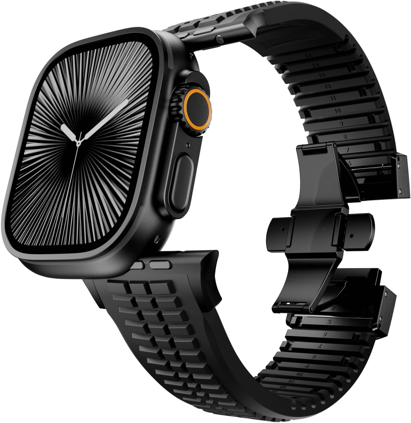 PowerGrip Horlogeband - moderne Robuuste Horlogeband – Perfecte Pasvorm voor iWatch 44–49mm