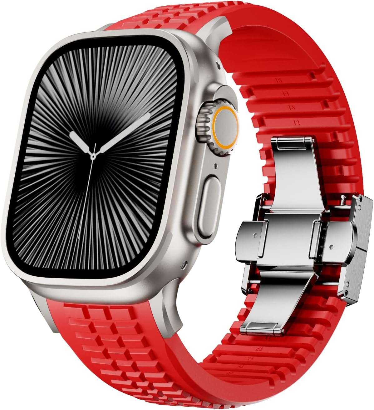 PowerGrip Horlogeband - moderne Robuuste Horlogeband – Perfecte Pasvorm voor iWatch 44–49mm