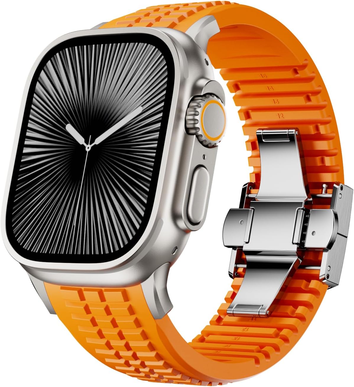 PowerGrip Horlogeband - moderne Robuuste Horlogeband – Perfecte Pasvorm voor iWatch 44–49mm
