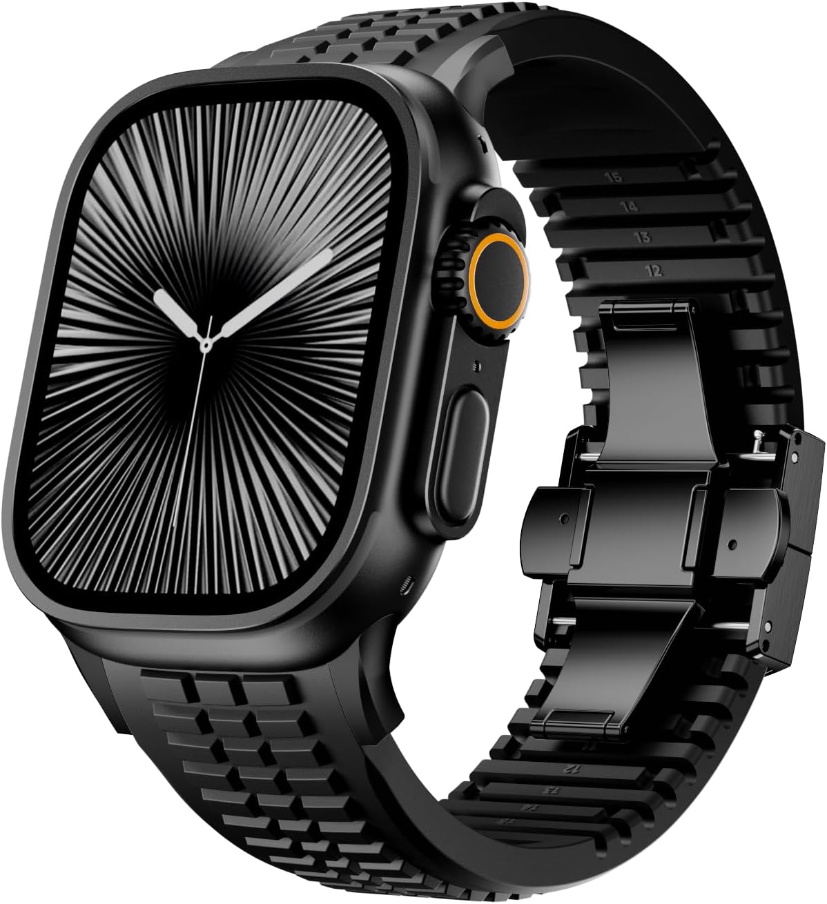 PowerGrip Horlogeband - moderne Robuuste Horlogeband – Perfecte Pasvorm voor iWatch 44–49mm