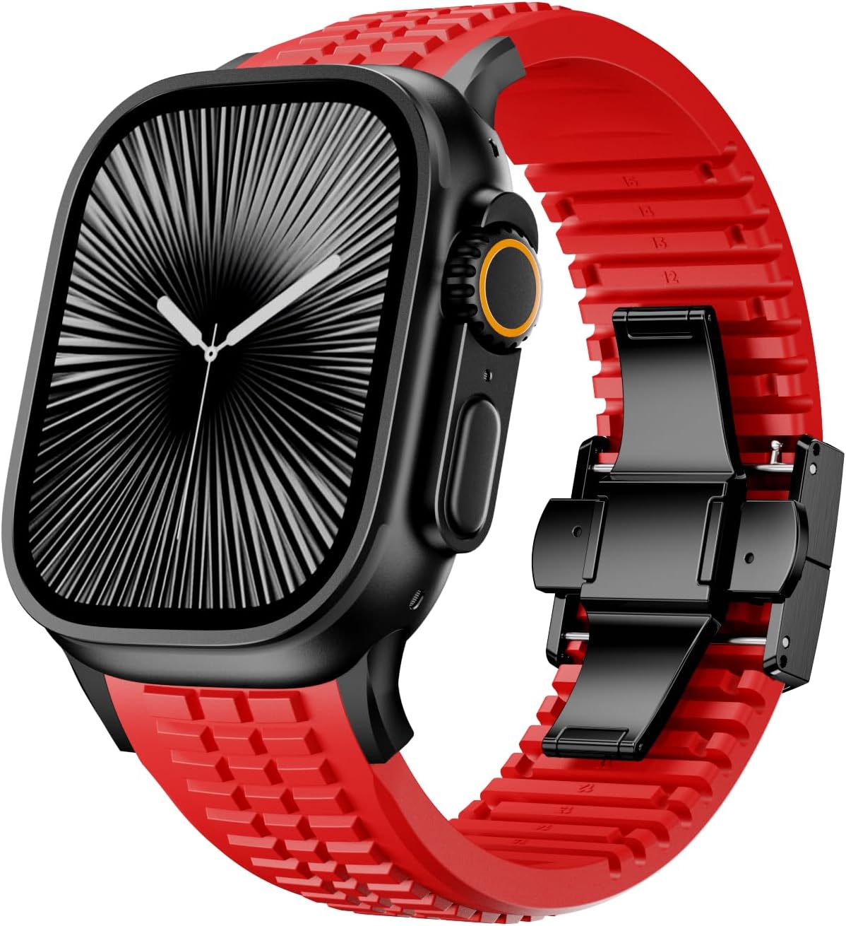 PowerGrip Horlogeband - moderne Robuuste Horlogeband – Perfecte Pasvorm voor iWatch 44–49mm