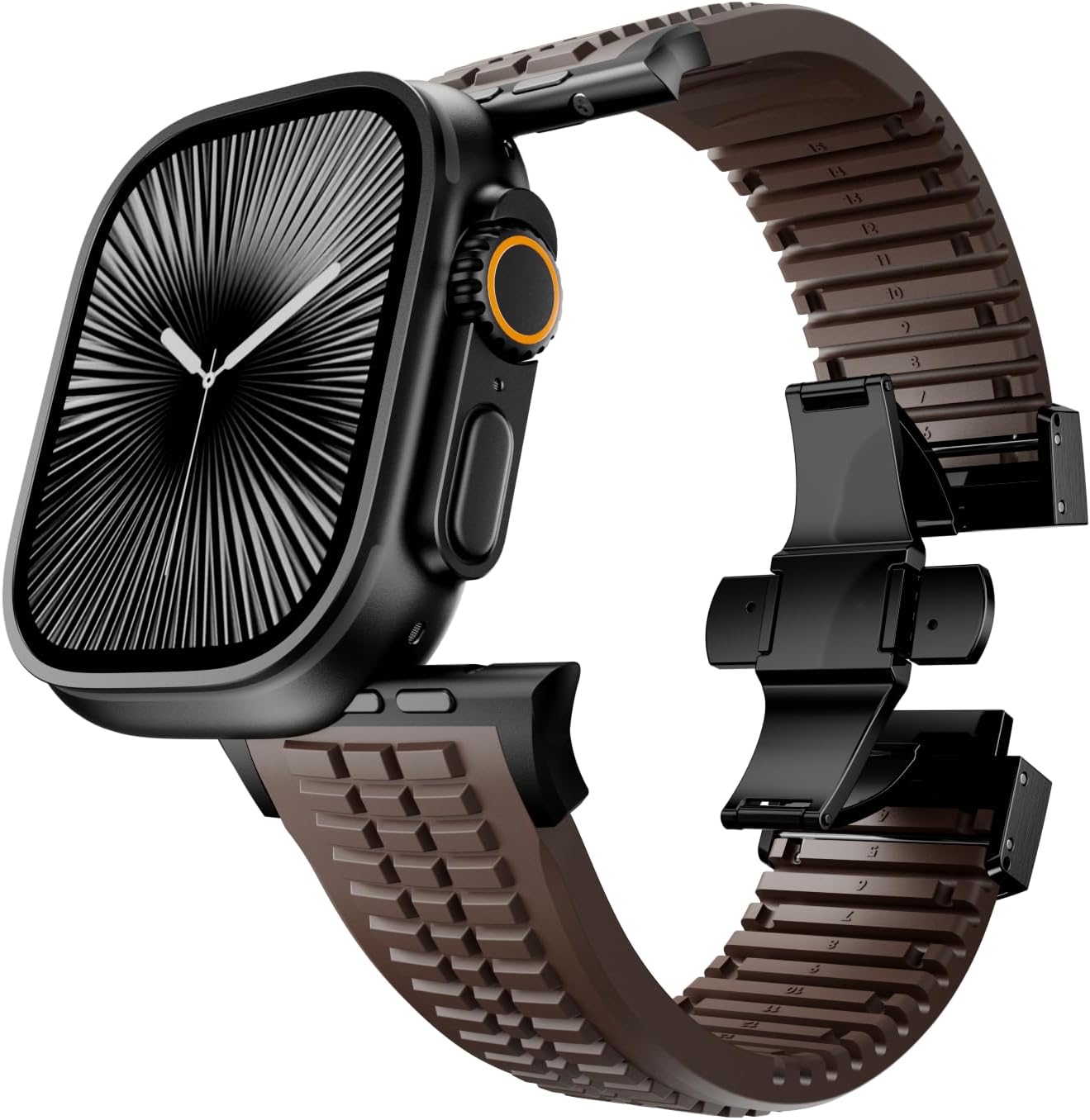 PowerGrip Horlogeband - moderne Robuuste Horlogeband – Perfecte Pasvorm voor iWatch 44–49mm