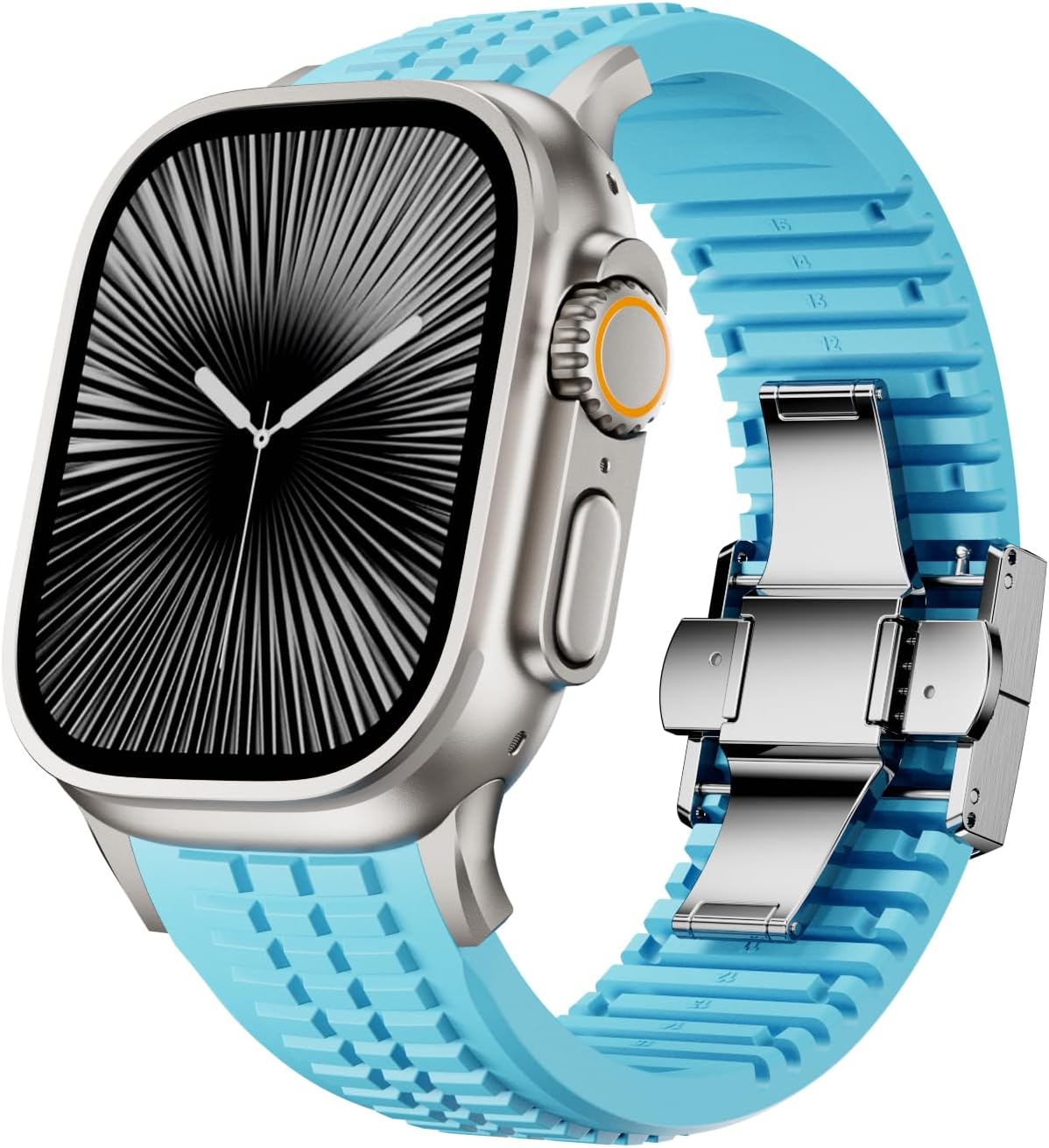 PowerGrip Horlogeband - moderne Robuuste Horlogeband – Perfecte Pasvorm voor iWatch 44–49mm