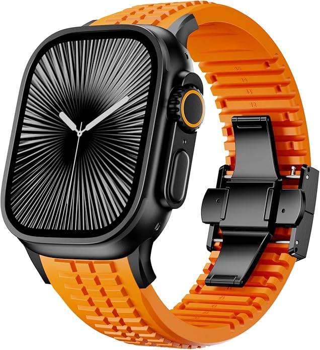 PowerGrip Horlogeband - moderne Robuuste Horlogeband – Perfecte Pasvorm voor iWatch 44–49mm