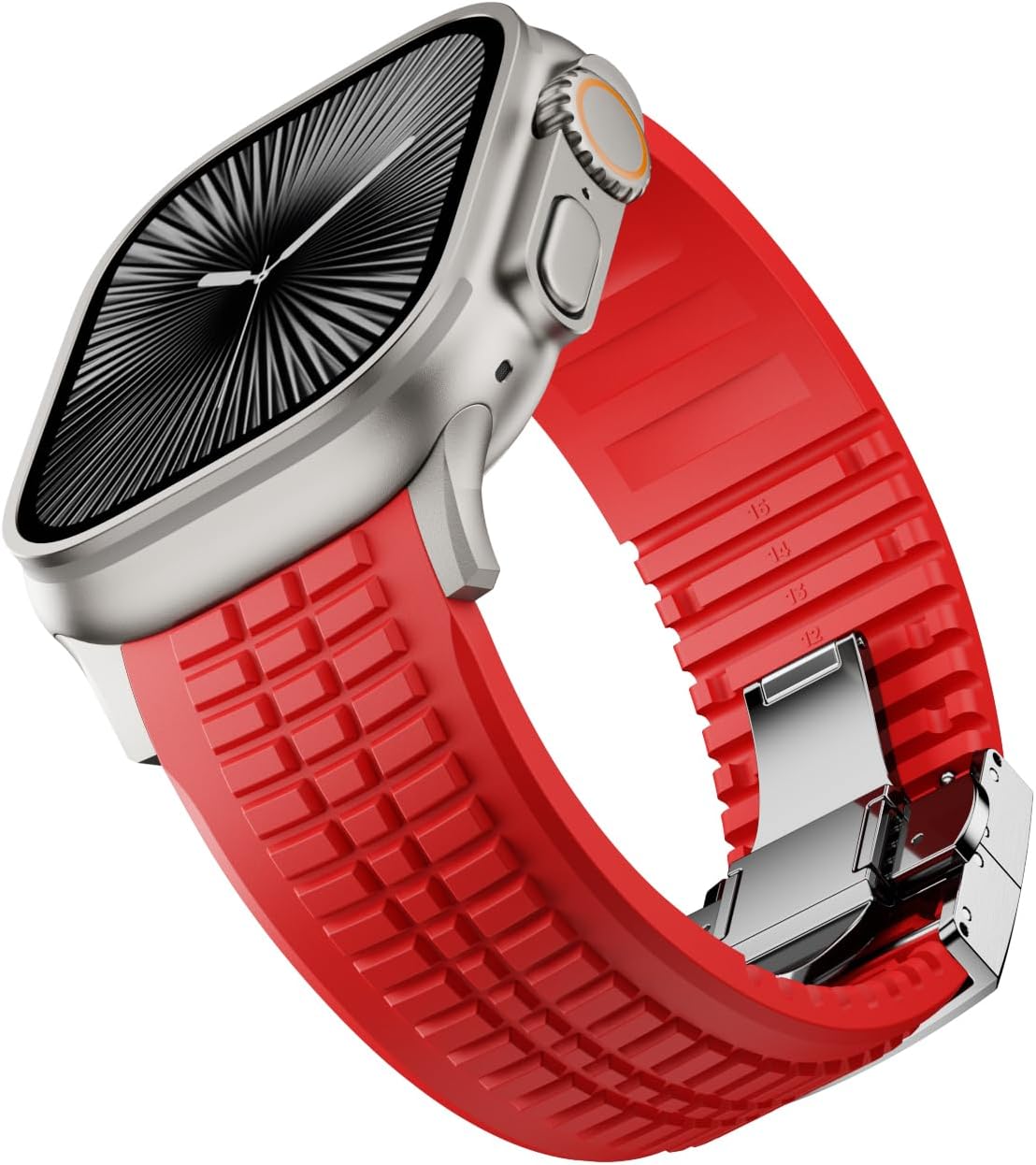 PowerGrip Horlogeband - moderne Robuuste Horlogeband – Perfecte Pasvorm voor iWatch 44–49mm
