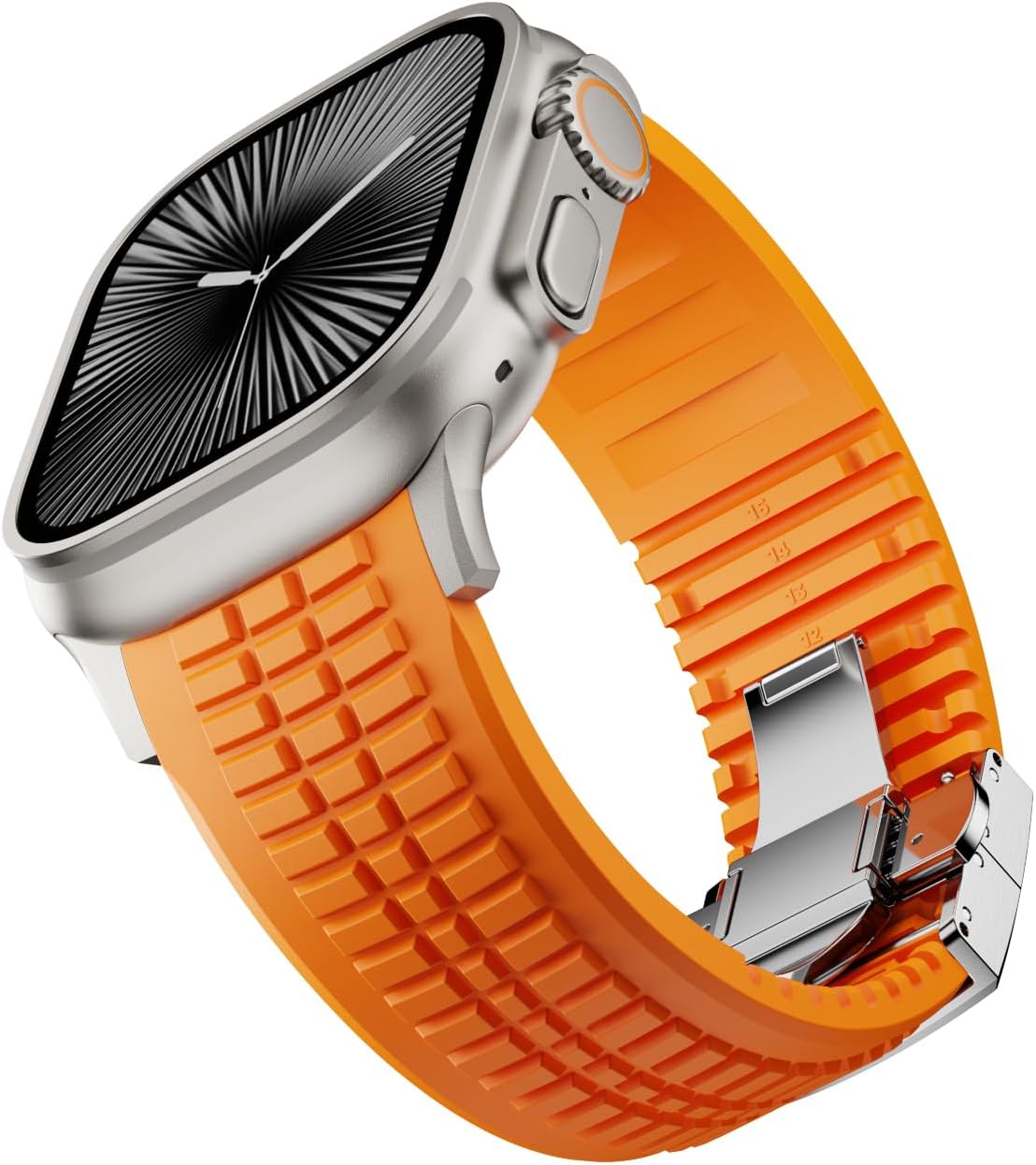 PowerGrip Horlogeband - moderne Robuuste Horlogeband – Perfecte Pasvorm voor iWatch 44–49mm