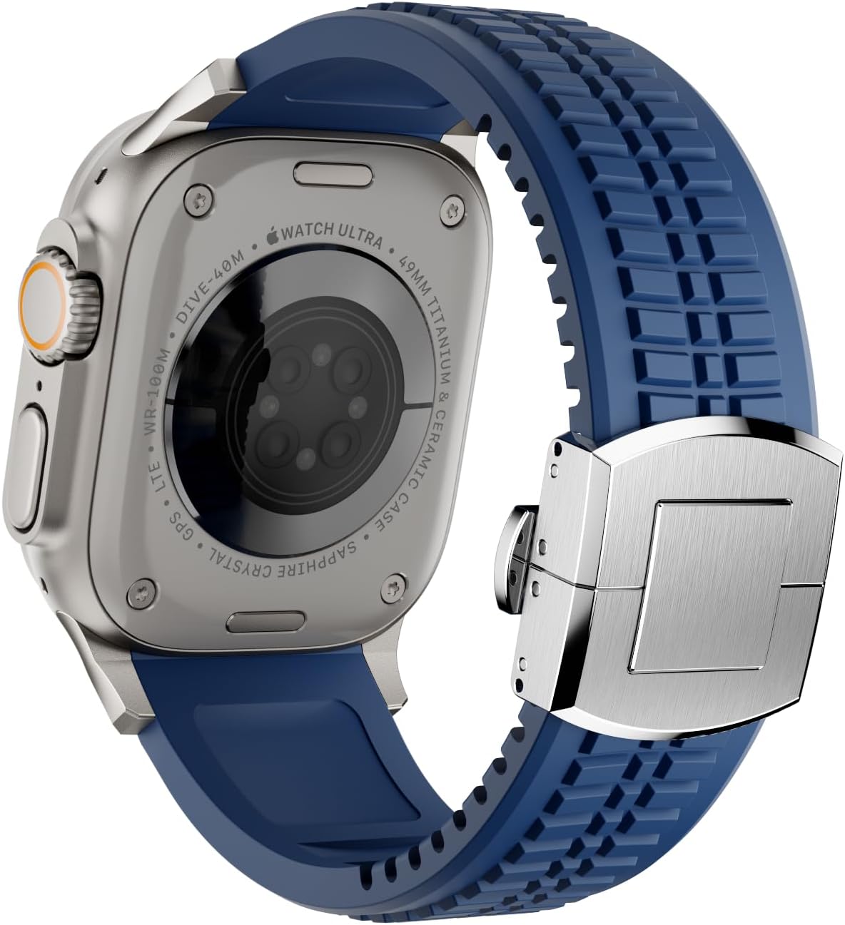 PowerGrip Horlogeband - moderne Robuuste Horlogeband – Perfecte Pasvorm voor iWatch 44–49mm