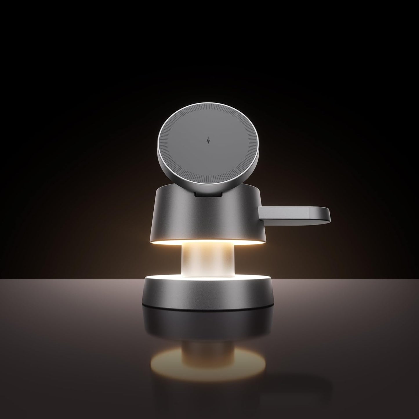 Nooit meer losse kabels: 4-in-1 MagSafe Snellader met Nachtlampje voor iPhone, Apple Watch & AirPods