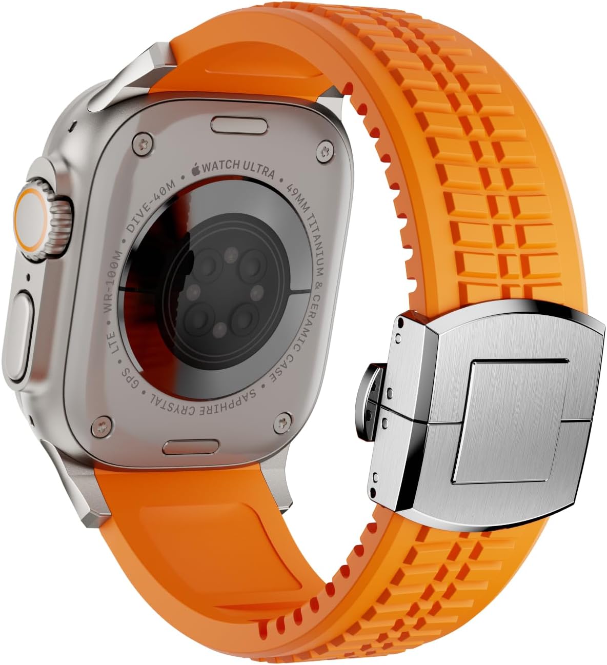 PowerGrip Horlogeband - moderne Robuuste Horlogeband – Perfecte Pasvorm voor iWatch 44–49mm