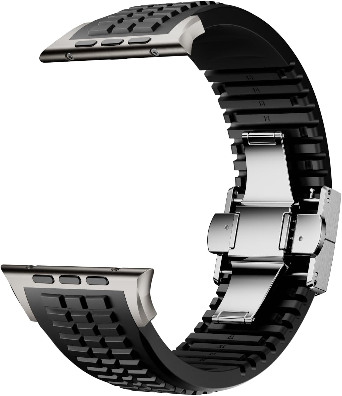 PowerGrip Horlogeband - moderne Robuuste Horlogeband – Perfecte Pasvorm voor iWatch 44–49mm