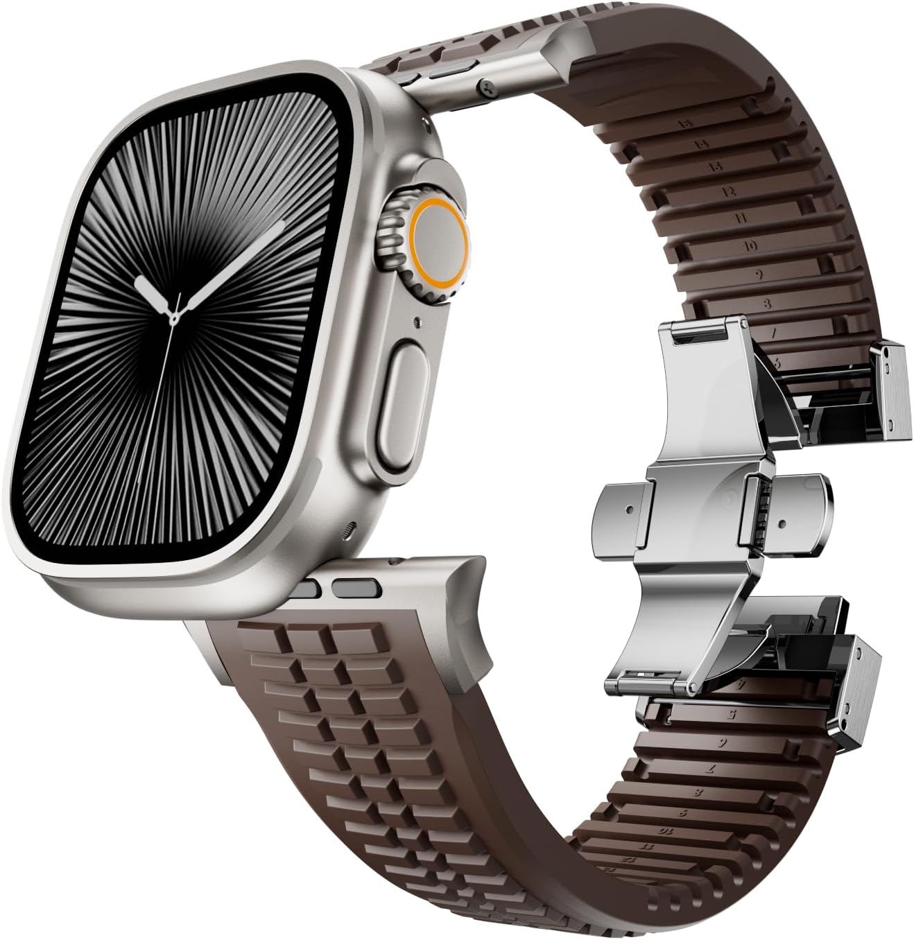 PowerGrip Horlogeband - moderne Robuuste Horlogeband – Perfecte Pasvorm voor iWatch 44–49mm