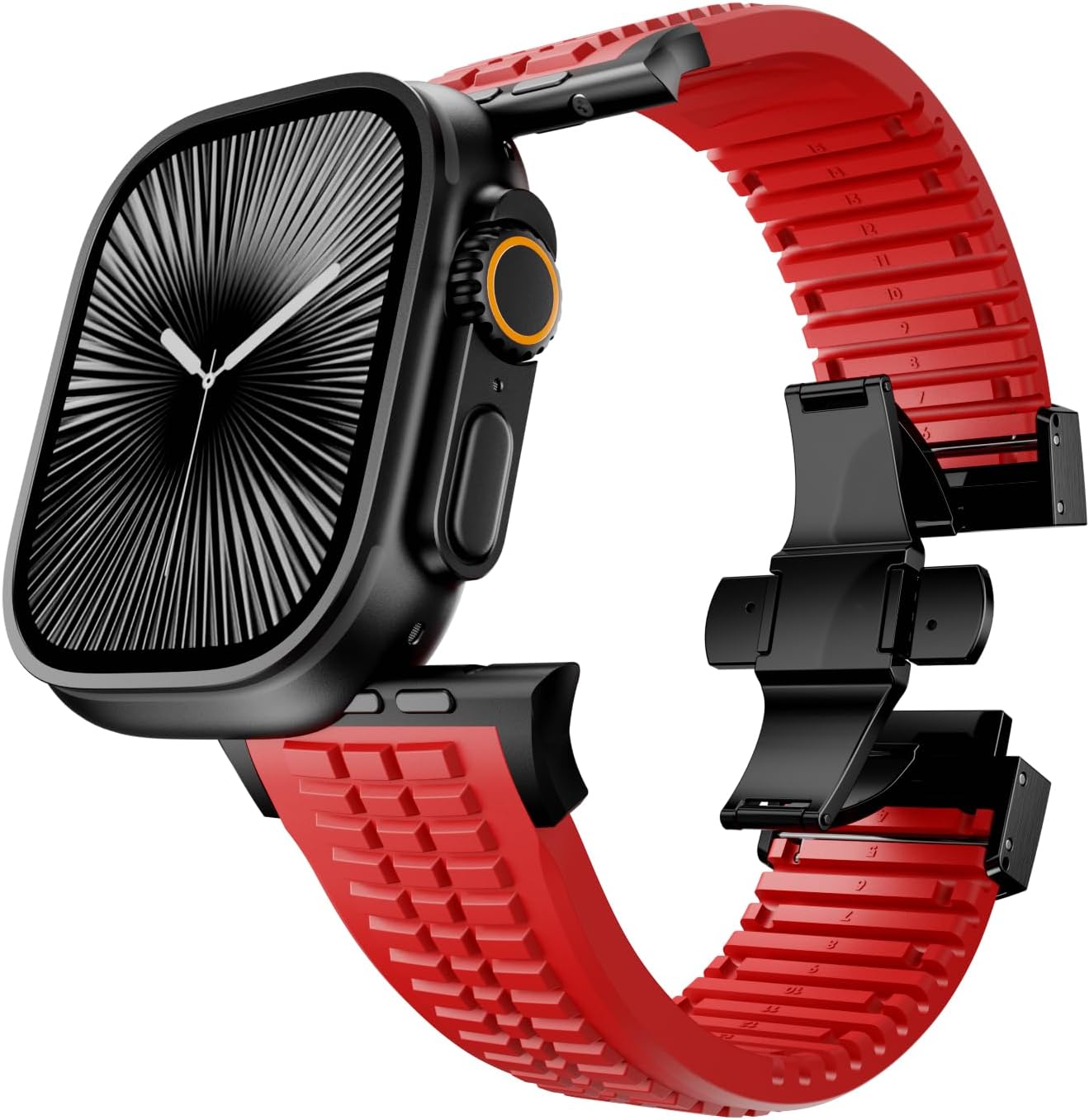 PowerGrip Horlogeband - moderne Robuuste Horlogeband – Perfecte Pasvorm voor iWatch 44–49mm