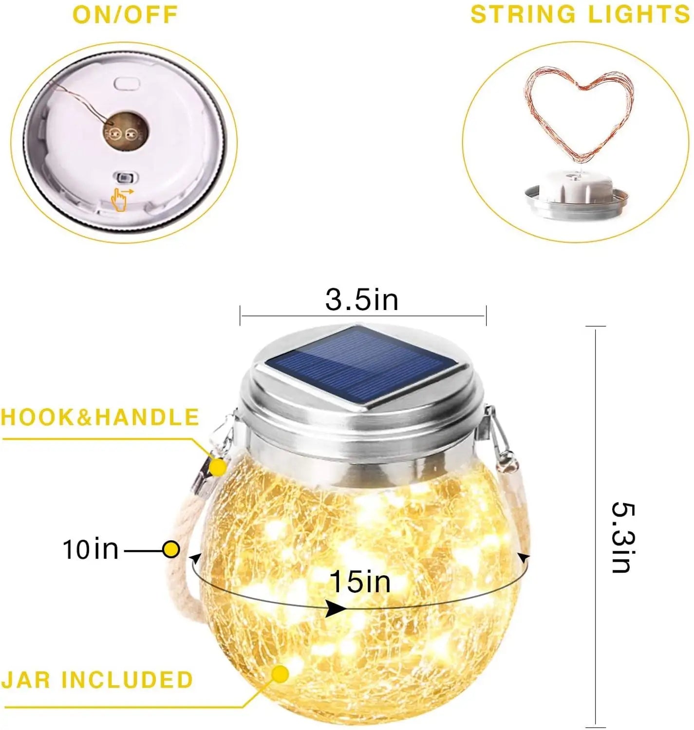 Altijd Romantisch Licht – Solar Tafellamp & Hanglantaarn in 1