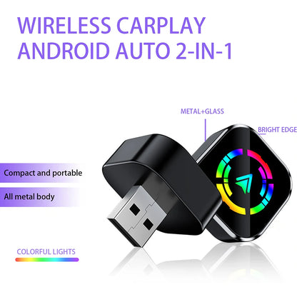 SmartRide CarPlay adapter - draadloze CarPlay & Android Auto Adapter, geen Kabels Meer!