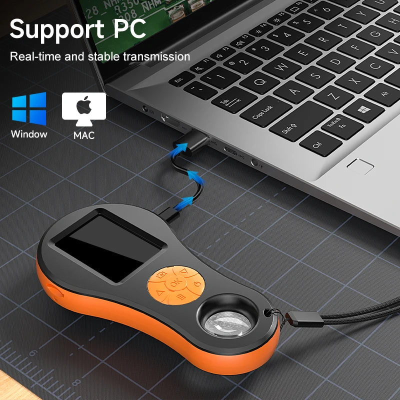PixelZoom Compacte Video Microscoop - superlicht en compact, ideaal voor onderweg