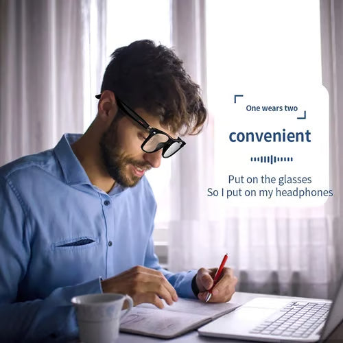 SmartVibe Glasses - Geen gedoe meer met losse oordopjes of koptelefoons